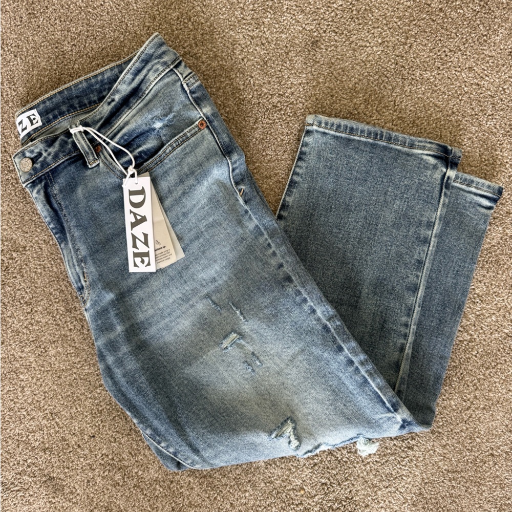 Daze Women's Blue Jeans 32 Petite